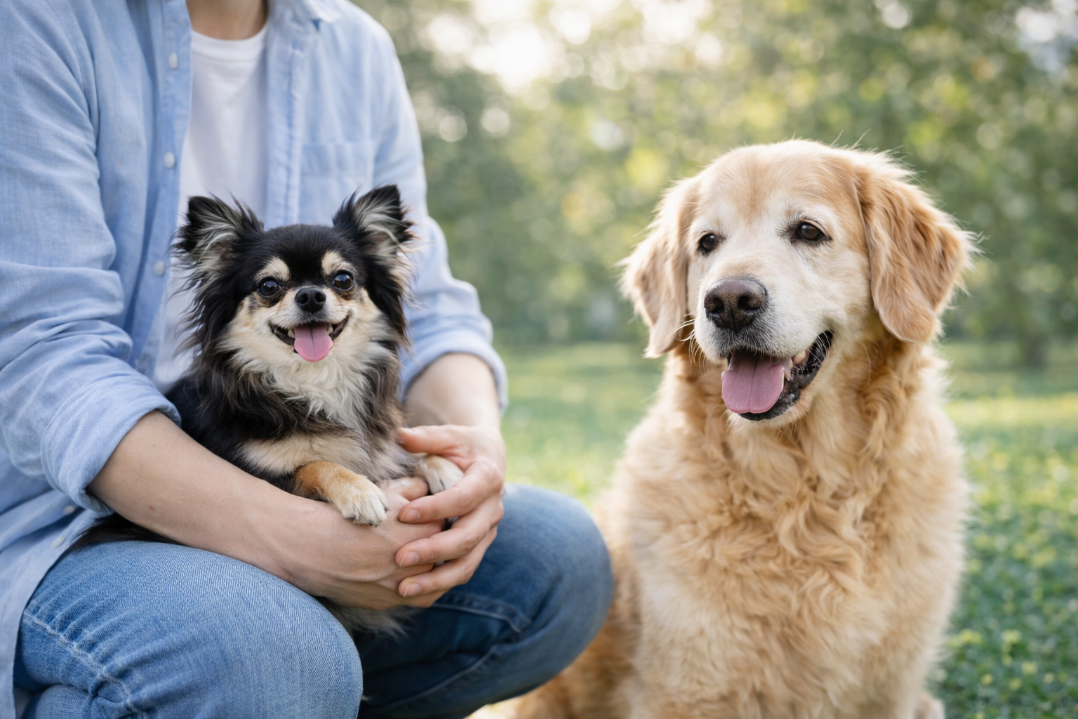 犬たちと過ごす穏やかなひととき