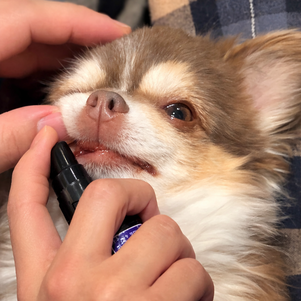 ふーちゃんの口元のケア