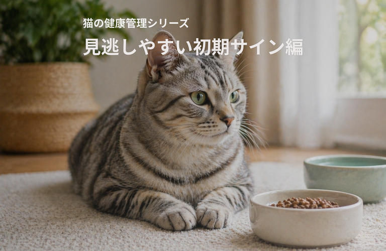 猫の初期サインを見逃さない｜水・食事・トイレ・元気の変化に気づく健康管理｜アニマケア