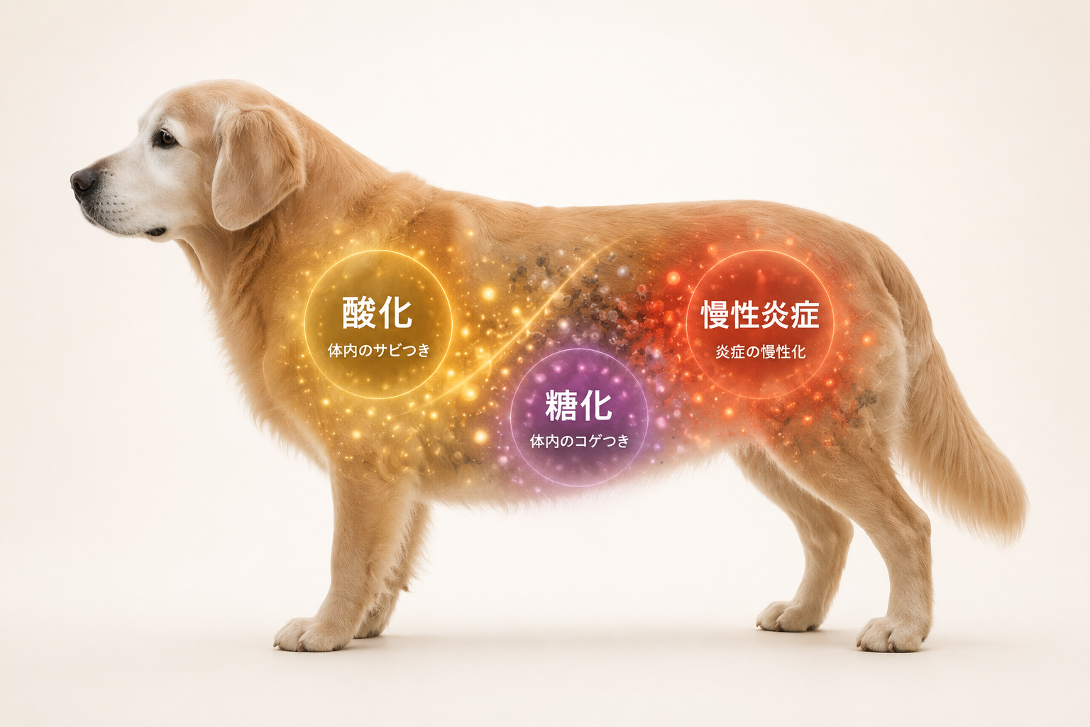酸化糖化慢性炎症イメージ画像